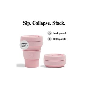 stojo 스토오조 POCKET CUP 12oz/355ml 접이식 마이컵 마이텀블러 CARNATION