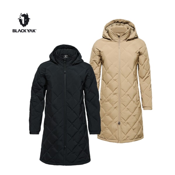 [여주점] 겨울롱패딩 여성 다이아 튜브 롱 다운자켓