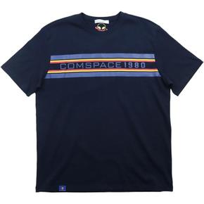 [COMSPACE1980] Triple Line Print T-Shirt NAVY (S2263464)