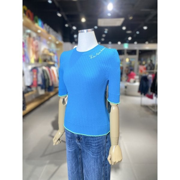 [여주점] 슬림 골지 반팔 니트 (BAKP62531)