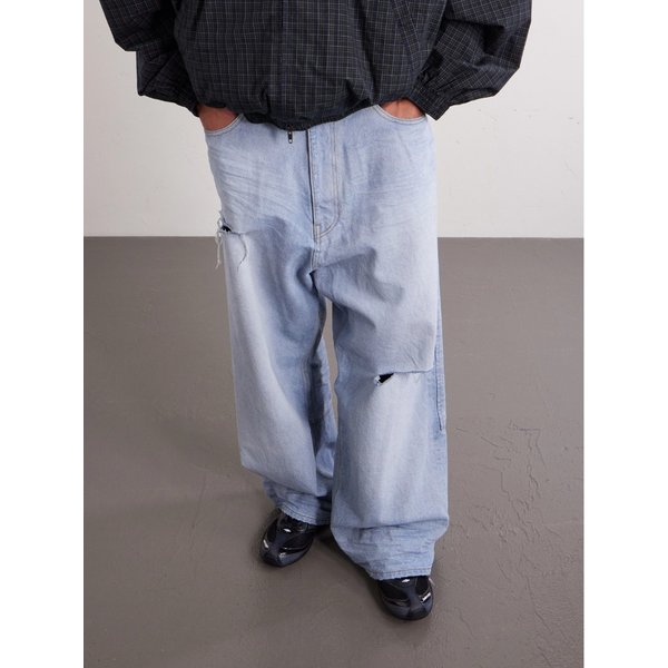 가죽 트림 메쉬 스니커즈 46376663163056856