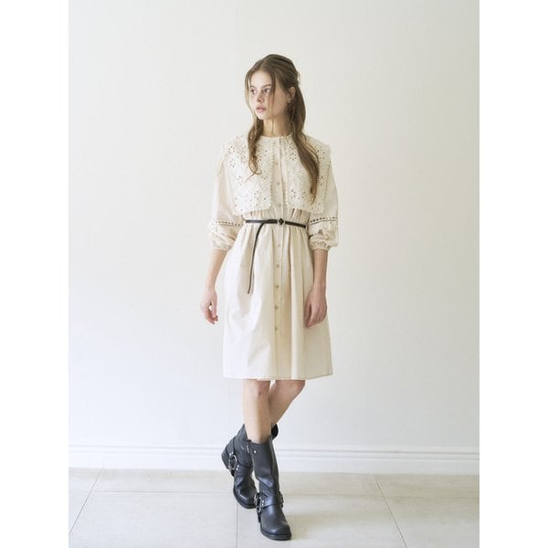 플라워 펀칭 원피스_2color