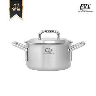 AMT [정품] AMT 316Ti 통5중 샤프 양수 냄비 20cm