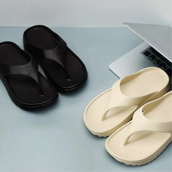 [옷자락] 여성 남자 커플신발 논슬립 스트랩 플립플랍 쪼리