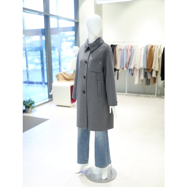 [여주점] 여성 포켓 포인트 울 캐시 코트 YW5WH153