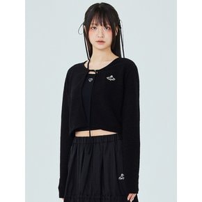 GRACE CARDIGAN IN BLACK (버클 크롭 가디건)