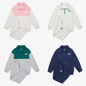 NM5MQ01 키즈 스쿨데이 하프집 세트 KS SCHOOLDAY HALF ZIP SET