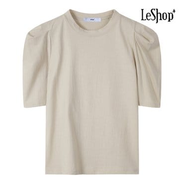 르샵 소매 퍼프 디테일 반팔 티셔츠 (BP4TS004A)