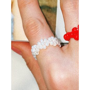 Pearl Flowers Beads Ring 비즈반지