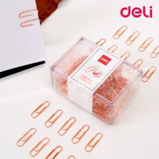 DELI 델리 로즈골드 문서 집게 클립