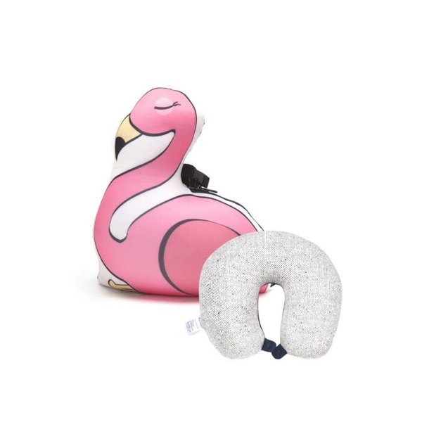 본보야지 2in1 목베개_플라밍고