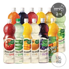 웅진식품 자연은 주스 1.5L 6펫 12종 중 택1