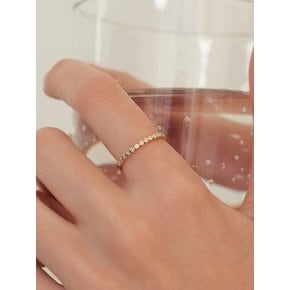 14k 하프 베젤 라인 다이아몬드 반지 (14k골드) LCR08