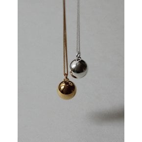 silver925 silver ball long necklace (2color)