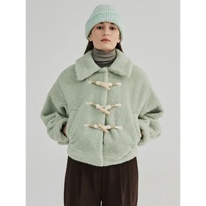 ECO FUR DUFFLE JACKET (MINT)