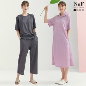 NNF 여성 피케 원피스+상하의 셋업 3종