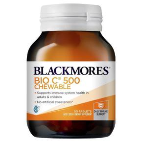 호주직구 Blackmores 블랙모어스 바이오C 500mg 비타민C 츄어블 50정