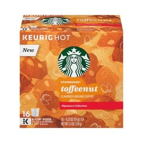 [해외직구]스타벅스 토피넛 그라운드 캡슐 스벅커피 16입/ Starbucks Toffeenut Ground K-Cups