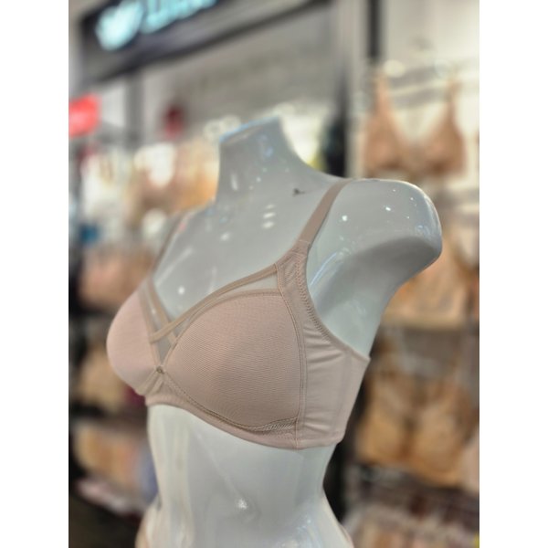 [시흥점] S 와코루 ) 인견 노와이어 몰드 브라 [WBR1908-BR]