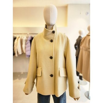 JJ지고트 [여주점] [JJ 지고트] 여성 울100% 하이넥 루즈핏 코트GPAA0CT101