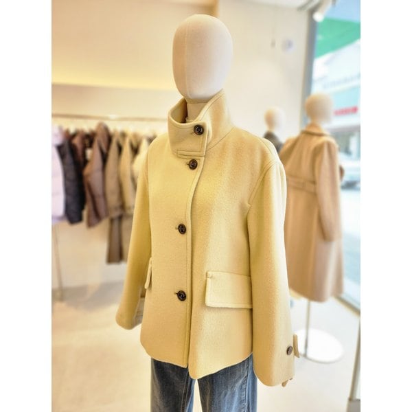 [여주점] [JJ 지고트] 여성 울100% 하이넥 루즈핏 코트GPAA0CT101