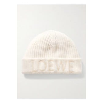 로에베 자수 울 비니 화이트 1647597353250559