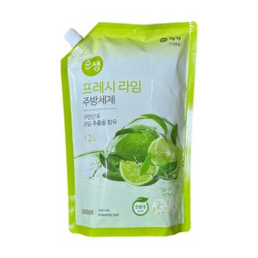 순샘 프레시 라임 주방세제 리필 1.2L