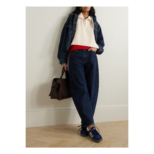 아치4 제타 골지 캐시미어 하프집업 스누드 크림 1647597342086532