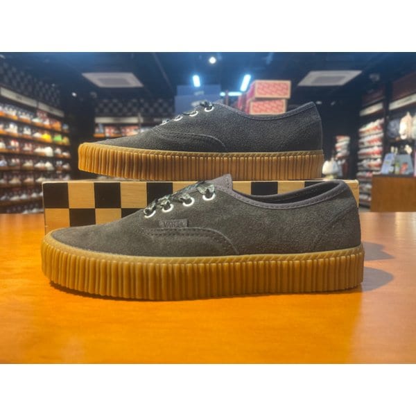 [여주점] (남여공용) 스니커즈 어센틱 크리퍼 그린지 (블랙) (VN000D6VEMV)