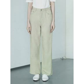 W1041 SUMMER WIDE COTTON PANTS_KHAKI