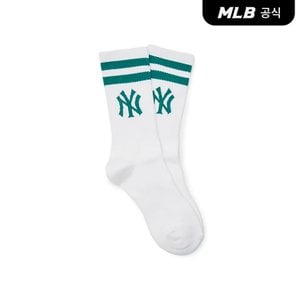 MLB [코리아공식]빅로고 스트라이프 양말 NY (Ptn.Green)