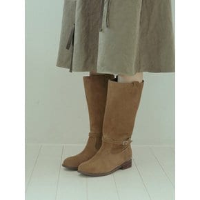 ljh7087 classic belted long boots _ 2colors