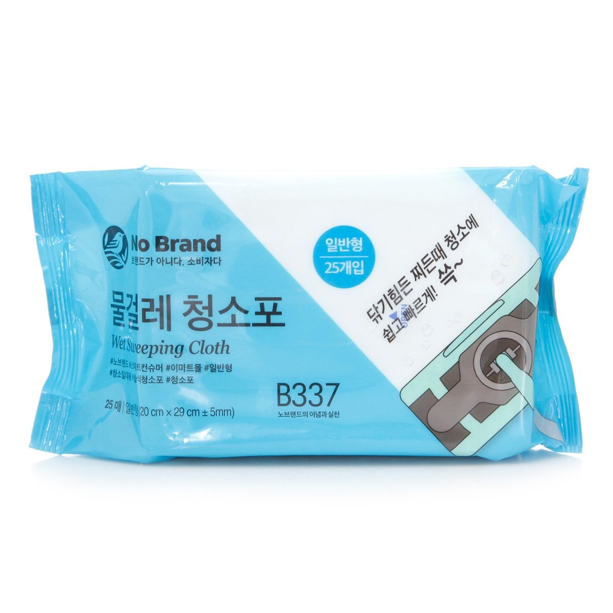 [노브랜드] 물걸레 청소포 일반 25매