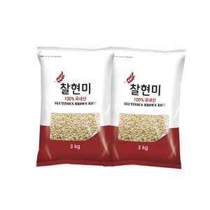 햇사래 [2023년산/무료배송]찰현미(3kgx2봉/총6kg)