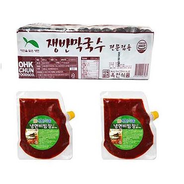 제이큐 옥천 쟁반막국수 비빔SET냉면2kg+비빔장1kg 10인분