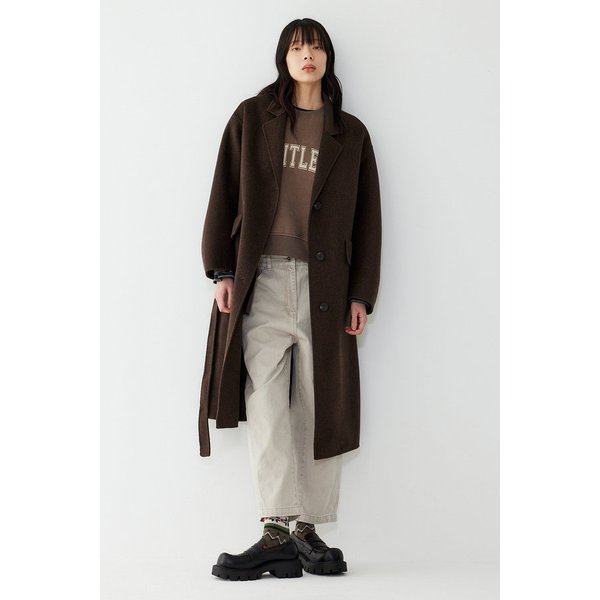 싱글 벨티드 코트 91F5411782073