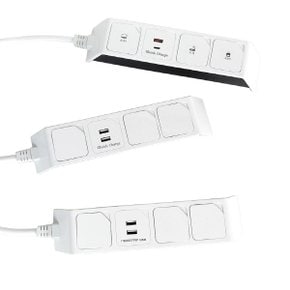 네모탭 일반3구 USB A타입 고속충전 멀티탭 3m