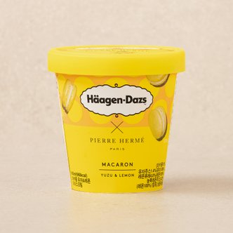 하겐다즈 [하겐다즈x피에르 에르메] 파인트 마카롱 유자 & 레몬 403ml