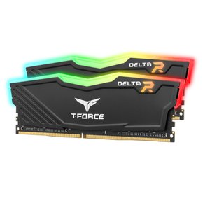 [서린공식] 팀그룹 T-Force DDR4-3200 CL16 Delta RGB 블랙 패키지 32GB(16Gx2)