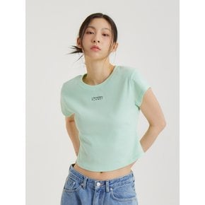 크루넥 골지 탑 민트_CREW NECK TOP MINT