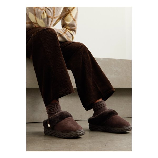 다이아몬드 시어링 뮬 초콜릿 46376663162883179