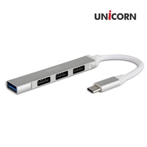 MH-400A USB3.1 A타입 4포트 USB허브 무전원 알루미늄 메탈바디