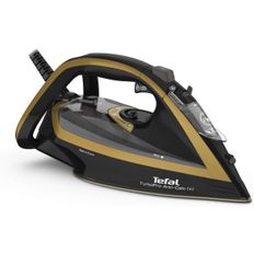 영국 테팔 다리미 Tefal Steam Iron Ultimate Turbo Pro AntiScale 3000W 블랙 Gold FV5696 1732