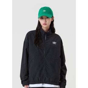 남녀공용 클래식 스탠넥 웜엄 바람막이 자켓 UQ221CJK41BLK