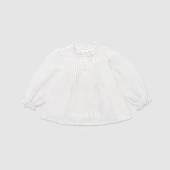 슈슈앤크라 mini 아일린 블라우스 ㅡ 바닐라화이트