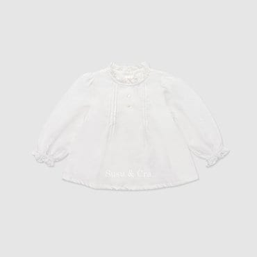 슈슈앤크라 mini 아일린 블라우스 ㅡ 바닐라화이트