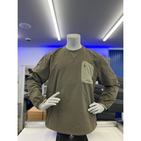 [여주점] 남여공용 32YC4521 기능성 스몰로고 우븐 맨투맨티셔츠 SMALL LOGO WOVEN MTM 긴팔티 2C