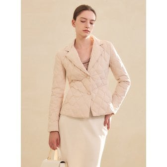그레이스유 Serina Duck Down Jacket (Light Beige)