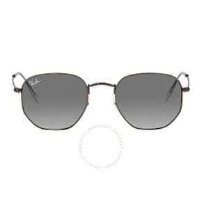 4661915 Ray-Ban Hexagonal Flat Lenses Grey Gradient Geometric Uni Sunglasses