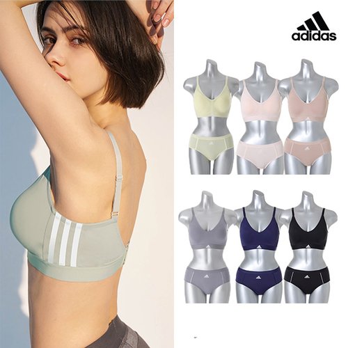 아디다스 [클리어런스 특가][아디다스] 퍼포먼스 에어로 여성 브라팬티 2종세트 택일